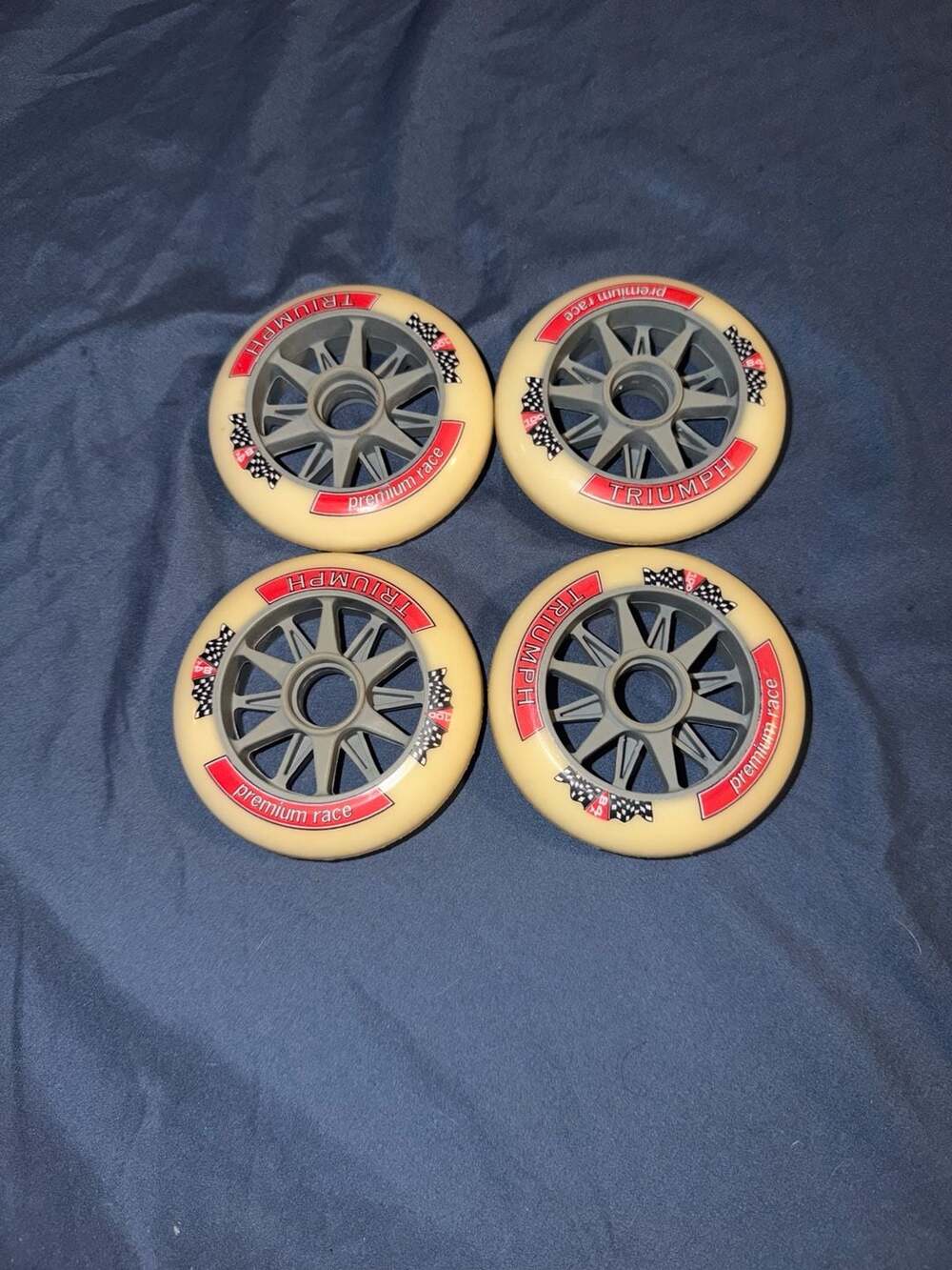 Triumph Premium Race 100mm 84A Inline Skate Wheels - Set‎ of 4